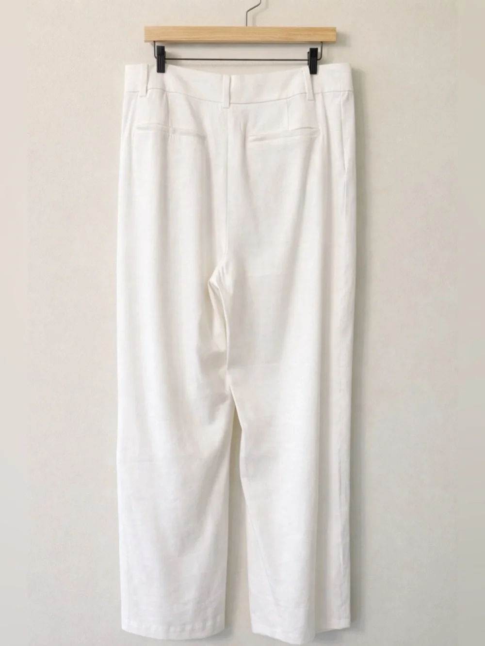 Favorite Daughter Linen Wide Leg Pants High Rise Ivory Size 14 - Picture 4 of 7